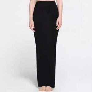 NWT Skims Summer Mesh Long Tube Skirt in Onyx Black Size 4X